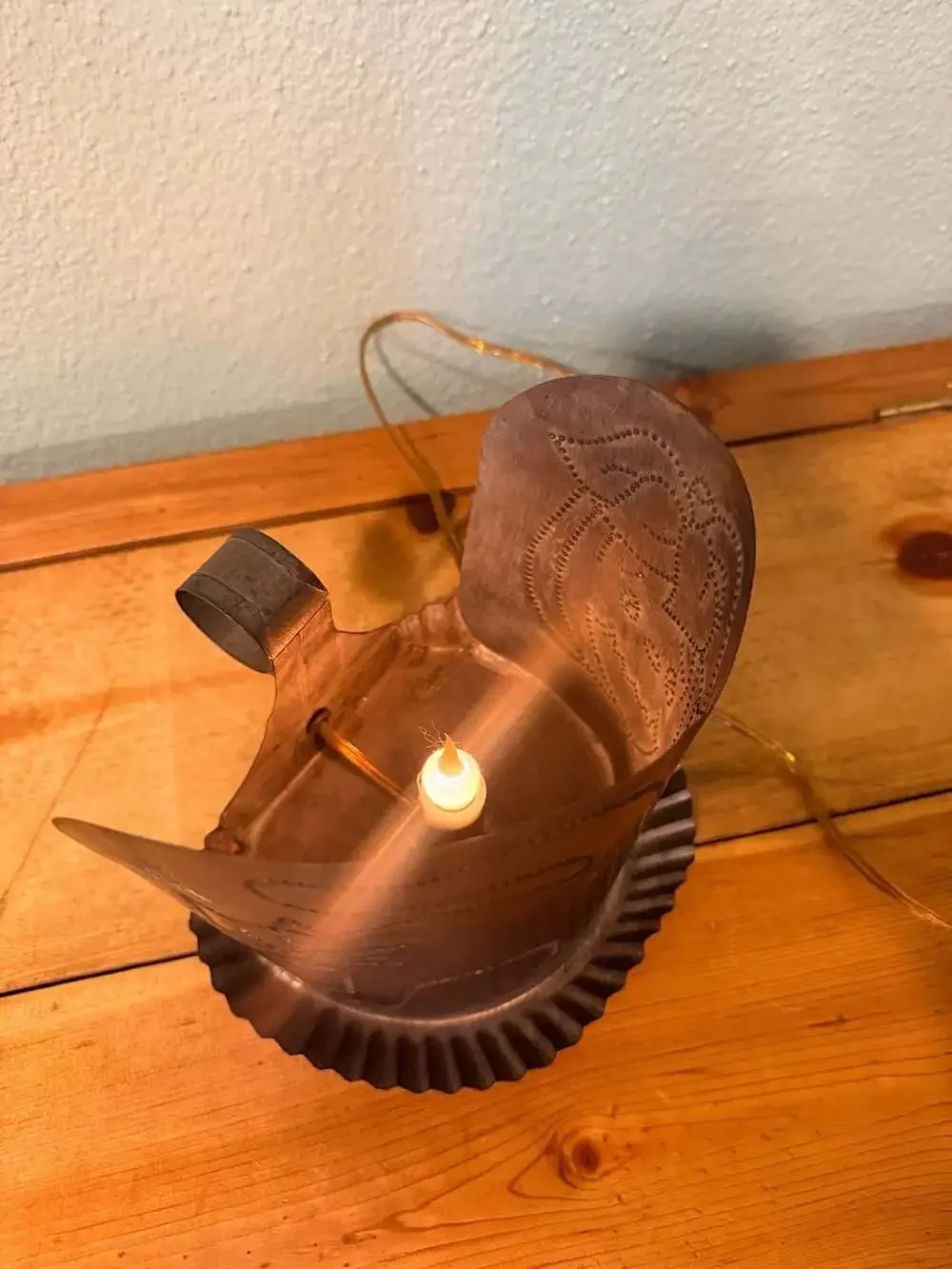 Tom Metal Pumpkin and Cat Halloween Lantern Light
